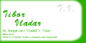 tibor vladar business card